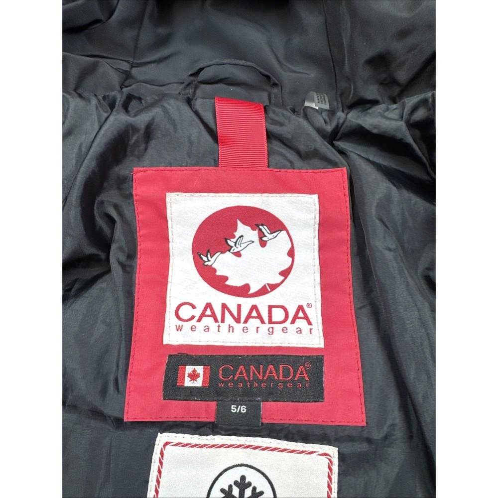 Canada Weather Gear Jacket Boys Size 5/6 Warm Winter Coat Cargo Pockets Hood - Picture 4 of 16